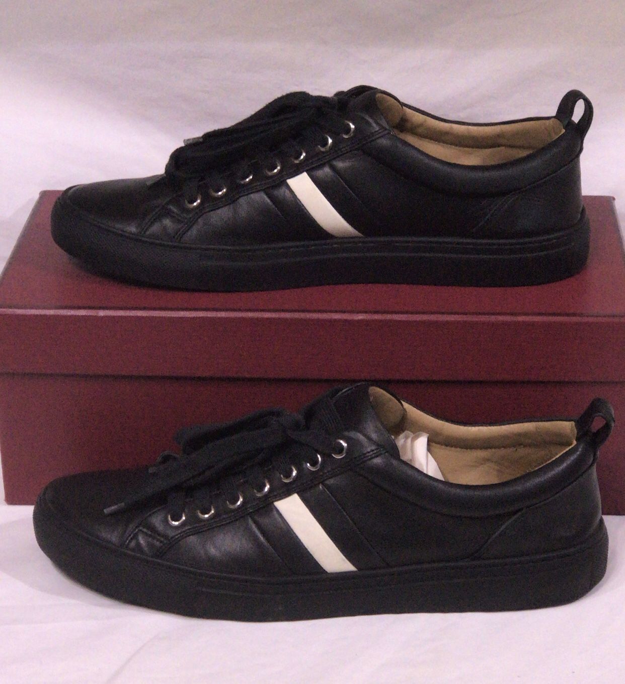 BALLY HENDRIS/200 TRAINER BLACK LAMB NAPPA