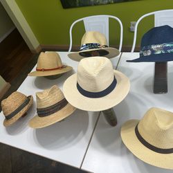 Straw Hatzzzzz, NEW, one size adjustable, Sweet, Tommy Bahama, and other fashion brands, $29 each