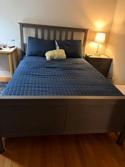 Gray Bed Frame