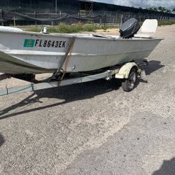 17’ Aluminum 25hp Nissan Boat