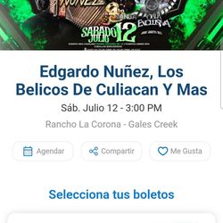 Edgardo Nuñez Baile Tickets