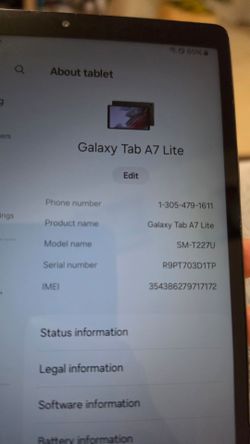 Samsung Galaxy Tab A7 Lite SM-T227U