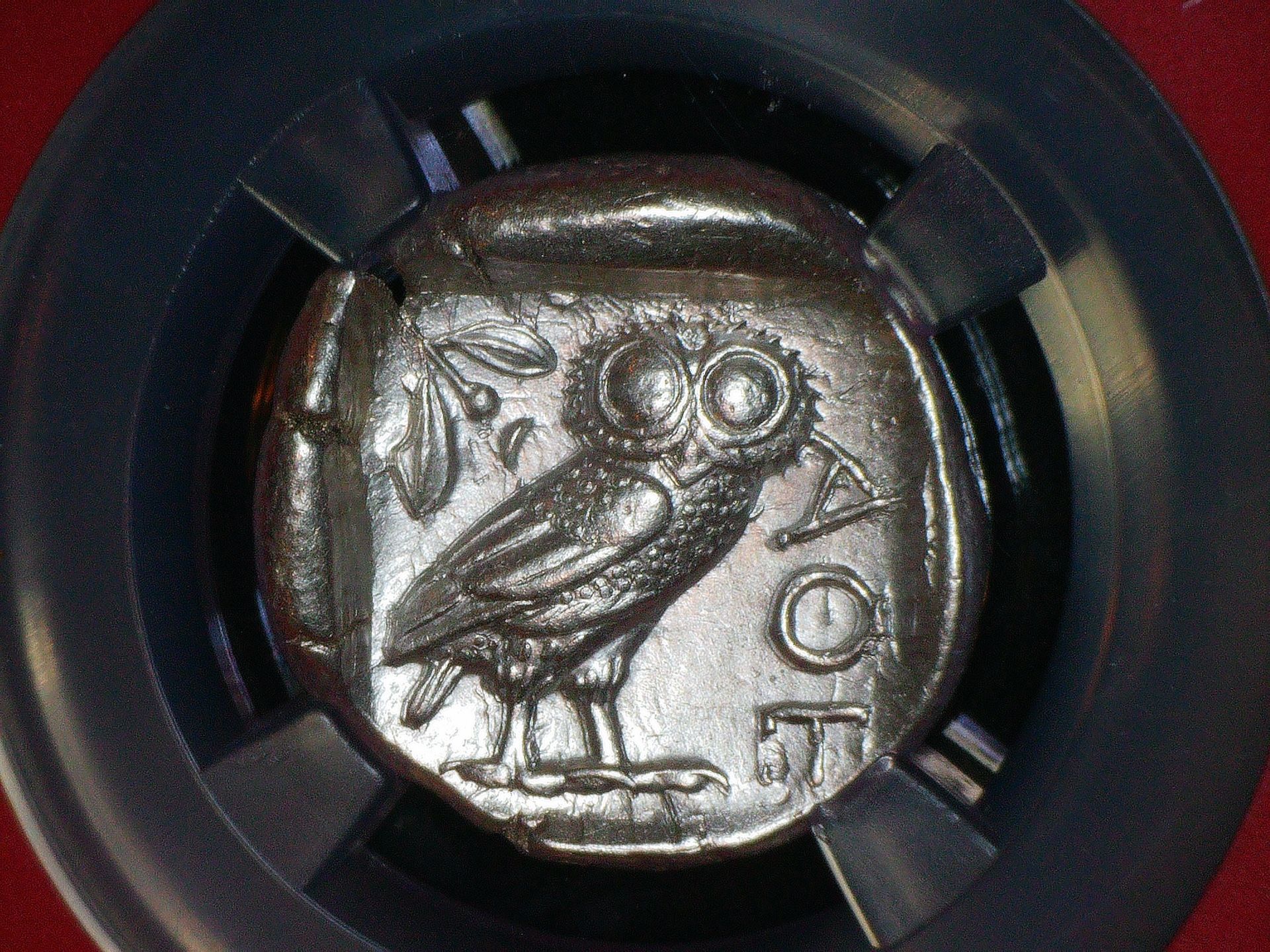 ATTICA, ATHENS c.440-404 BC AR Tetradrachm obv Athena. rv owl stg.