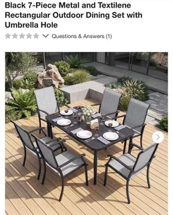 7 pc dinning table set