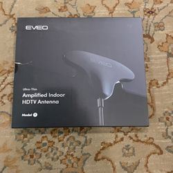 EVEO Ultra-Thin Amplified Indoor HDTV Antenna Model T