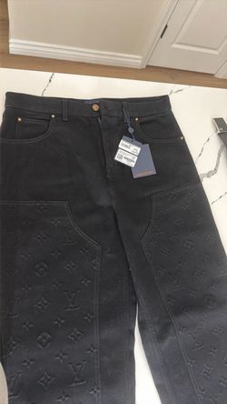 Louis Vuitton Black Monogram Denim Jeans