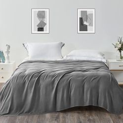 Cooling Blankets For Kid Twin Size  (Dark Grey , 59x79 inches)