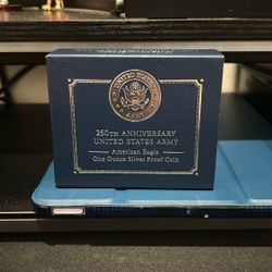 250th Anniversary US Army American Eagle One Ounce Silver Proof Coin