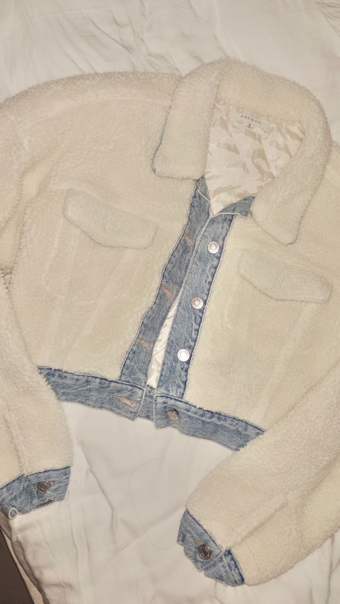 PACSUN JEAN SHERPA JACKET