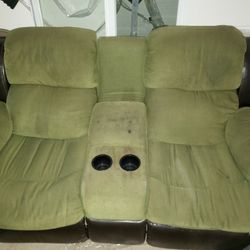 Follett Manual Reclining Loveseat with Console

