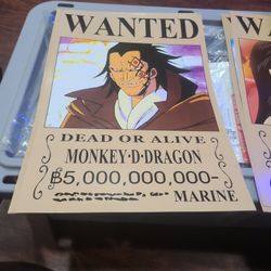 Monkey D Dragon Bounty One Piece Wanted Poster
by Anime One Piec