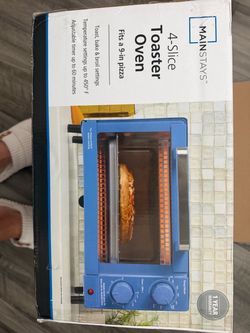 New Mainstays 4-Slice Toaster Oven