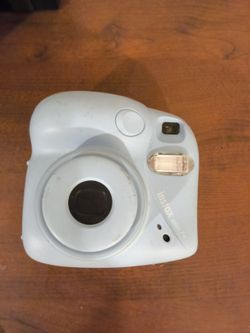 Fujifilm Instax Mini 7+ in a fun light blue color