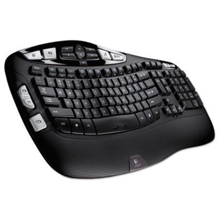 Logitech K350 Y-RBN90 Wireless Wave Ergonomic Keyboard - US - Black