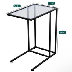 Laptop Glass Side Table