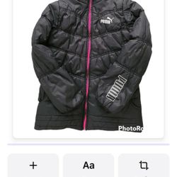 Girls Puma Puffer Jacket 