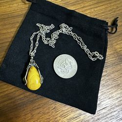 Vintage Baltic Butterscotch Amber Pendant