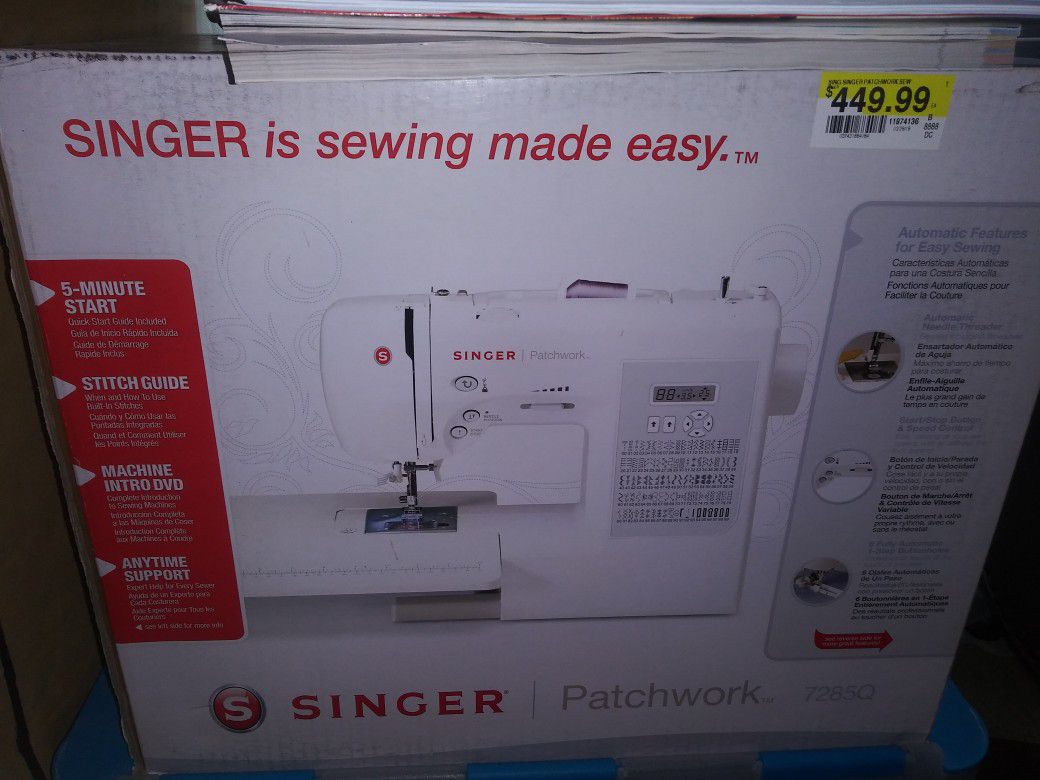 New Closed box Singer Patchwork sewing machine