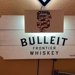 San Francisco Giants- Bulletin Bourbon Whiskey LED Light