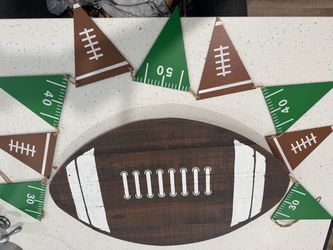 Wooden Football Decor
