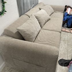 Brand new, Foldable Beige SOFA