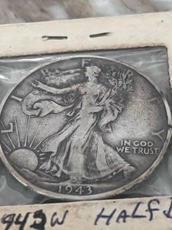 1943 WALKING LIBERTY No Mint/Broad Strike - Rare