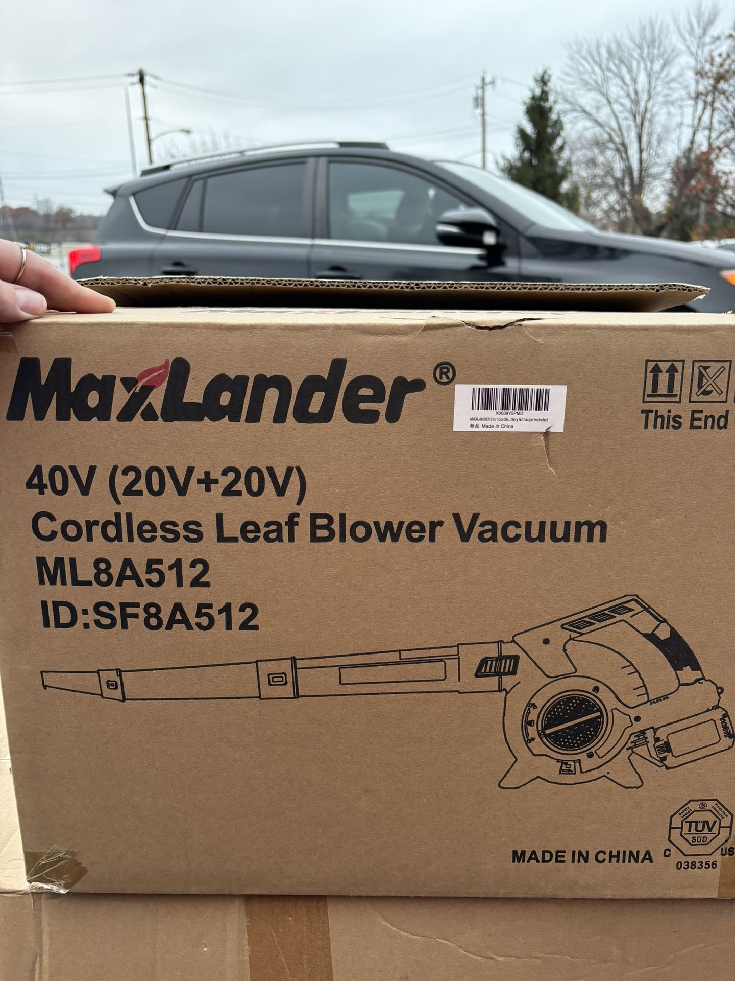 MAXLANDER 3 In 1 Cordless Leaf Blower &Vacuum With Bag