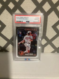 2024 TOPPS UPDATE JACKSON HOLLIDAY PSA 10 ROOKIE CARD