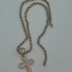 Gold Chain With Cross 