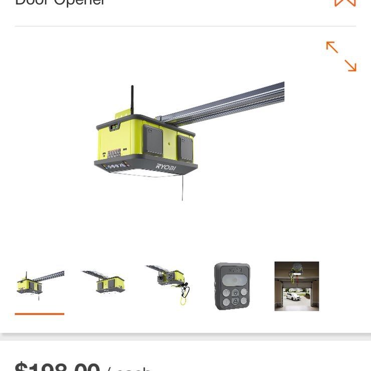 Ryobi garage door opener and extension cord