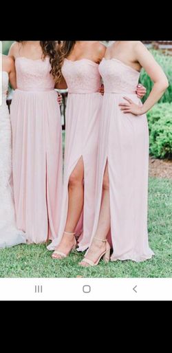 Blush bridesmaid dress
