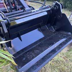 4-in-1 Mini Skid Steer Bucket, Grapple, Blade, & Dump