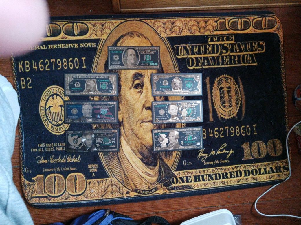 $100 Dollar Bill And More!( Rare !)And In Every Denomination ,These Am From The $100 Bill And Every One That's In Circulation!I Only Have 1 Full Set !