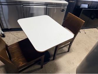 Restaurant tables and chairs