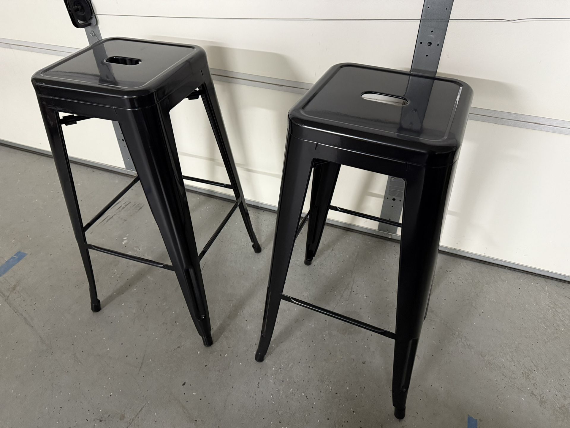 Black Metal Bar Stools