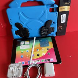 Apple IPad 6th Generation (9.7” Retina / Touch ID) 32GB with kids protective case, Pen & Accessories 