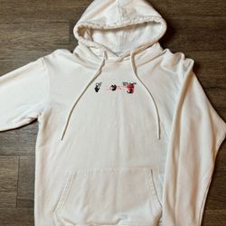 Off White Hoodie White Pink 