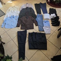 Mens Clothes XL dress Shirts Polos Pants Slacks Jeans