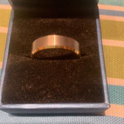 Golden Tungsten Steel Ring 