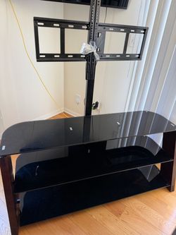 TV Stand wood & glass
