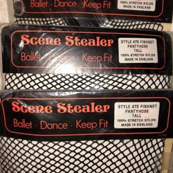 Scene Stealer fishnet tights black Dance Ballet Halloween size tall
