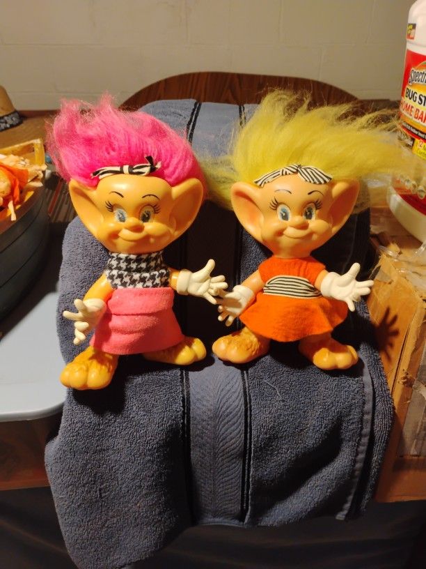Royalty Industries Inc. 1973 Vintage Troll Dolls