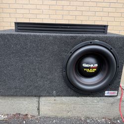 Window Desteoying Setup 12"Genius audio V11 in ported box and Black ice 7k amp