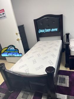 Twin bed frame with mattress Colchon y tambor
