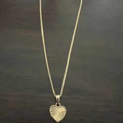10k solid gold Necklace And Heart