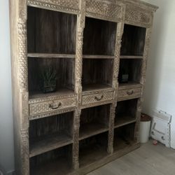 Vintage Carved Solid Wood