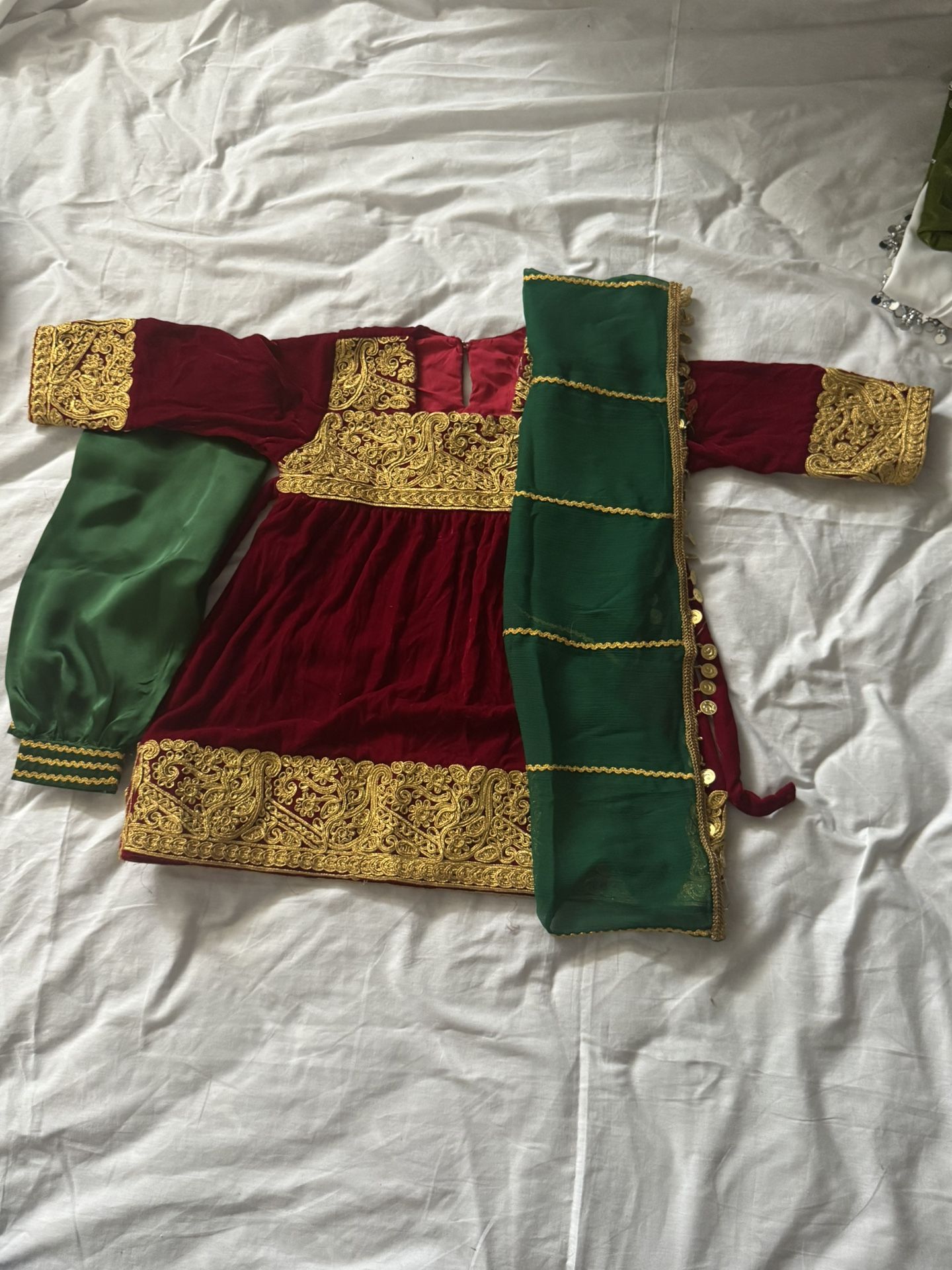 Afghan 3 Piece Dress For Kids