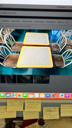 Cluster table and chairs