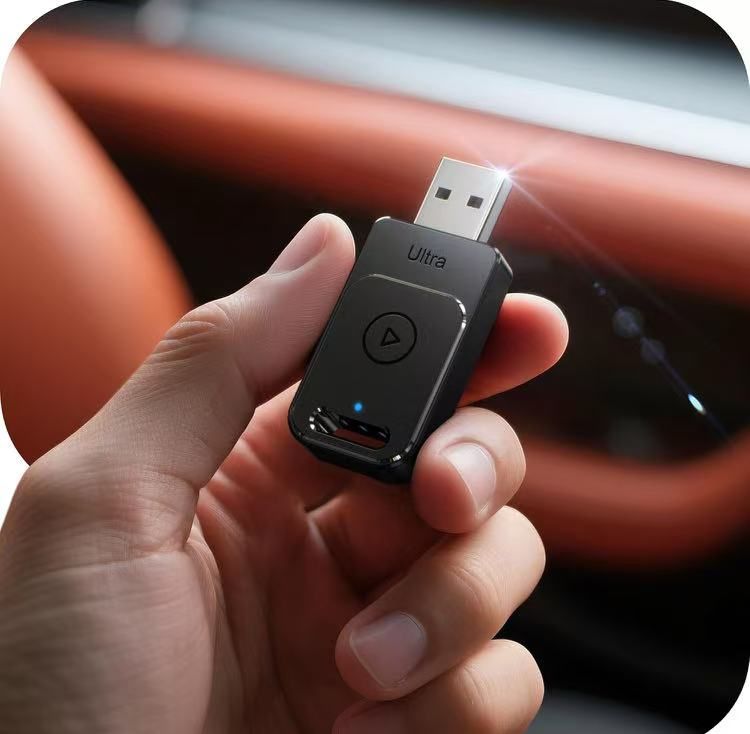 for Apple Carplay Wireless Adapter, 3X Fast Stable Connection, Bluetooth 5.3 & WiFi 6, 2025 Mini Carplay Dongle Support Map Music Seamless for iPhone 