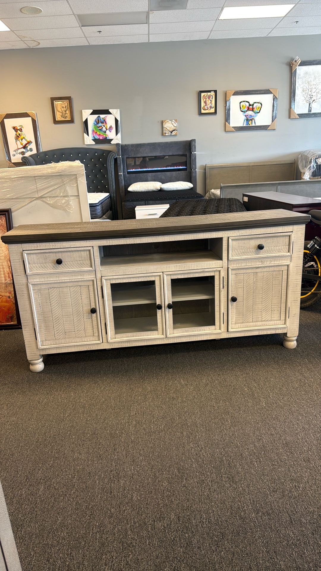 Extra Large Farm TV Stand 74β